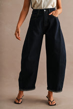 Load image into Gallery viewer, INDIGO HIGH RISE BARREL JEANS | DK DENIM