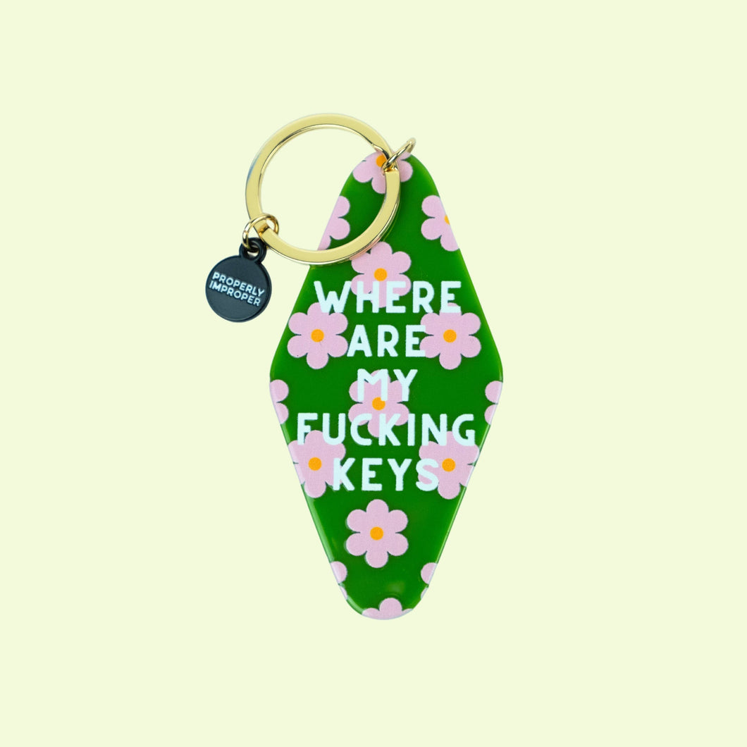 WHERE ARE MY FING KEYS | KEYCHAIN