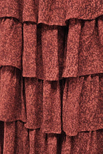 Load image into Gallery viewer, ROSALIE TIERED RUFFLE MAXI | MOCHA