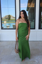 Load image into Gallery viewer, IBIZA PALM LINEN BLEND MAXI DRESS