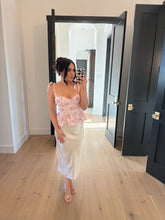 Load image into Gallery viewer, HALEY MIDI SATIN SKIRT | ALPACA