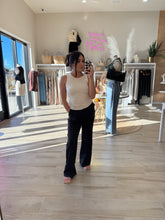 Load image into Gallery viewer, LILLIAN MICRO-RIBBED ATHLEISURE TANK TOP | NATURAL