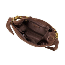 Load image into Gallery viewer, VENUS RECYCLED VEGAN SUEDE TOTE | CHOCOLATE