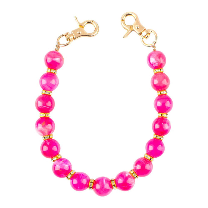 JENNIE RESIN BEADED CHAIN | HOT PINK