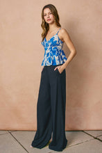 Load image into Gallery viewer, ADELINE LINEN BLEND WIDE LEG PANTS | IVORY