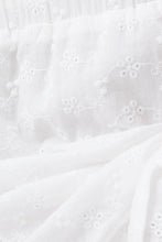 Load image into Gallery viewer, ISABELLA EYELET RUFFLE MINI SKORT | WHITE