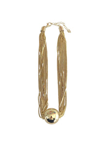 MONTEL BALL NECKLACE | GOLD