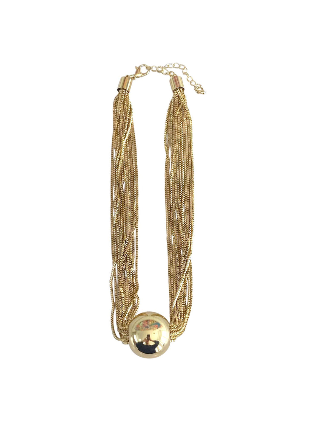 MONTEL BALL NECKLACE | GOLD