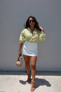 HAVEN HIGH WAIST SKORT | OFF WHITE