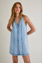 Load image into Gallery viewer, SMALL TOWN BUTTON DOWN DENIM MINI DRESS