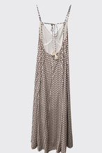 Load image into Gallery viewer, BESS PRINTED OPEN BACK MAXI DRESS | SADDLE
