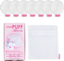 Load image into Gallery viewer, TONER PUFF 7 PACK | MAKEUP ERASER
