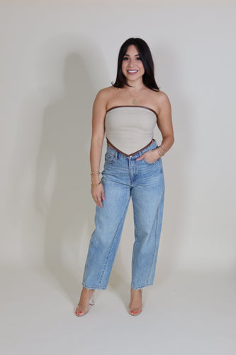 BREE BARREL DENIM PANTS