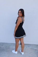 Load image into Gallery viewer, CECILIA CONTRAST TRIM DRESS WITH SHORTS | BLACK