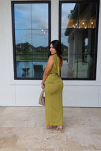 Load image into Gallery viewer, EDEN ASYMMETRIC MAXI DRESS | PISTACHIO