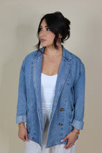 Load image into Gallery viewer, BRYNN DENIM OVERSIZED BLAZER