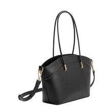 Load image into Gallery viewer, HAZEL VEGAN LEATHER TOTE BAG | BLACK