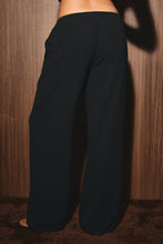 Load image into Gallery viewer, AVELINE WIDE LEG CHIFFON PANTS | BLACK