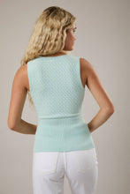 Load image into Gallery viewer, WINNIE POINTELLE SWEATER TOP | MINT
