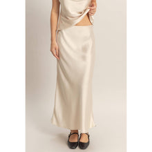 Load image into Gallery viewer, HALEY MIDI SATIN SKIRT | ALPACA
