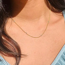 Load image into Gallery viewer, COVA ACCENTED DAINTY NECKLACE | GOLD FILLED