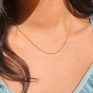 COVA ACCENTED DAINTY NECKLACE | GOLD FILLED