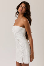 Load image into Gallery viewer, OPHELIA STRAPLESS BOW DETAIL MINI DRESS | FINAL SALE