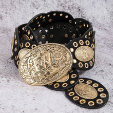 Load image into Gallery viewer, TEXAS WESTERN CONCHO BUCKLE BELT