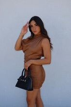 Load image into Gallery viewer, SYDNEY SUEDE MINI DRESS | CAMEL