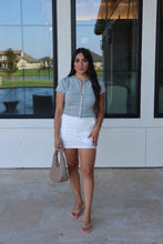 Load image into Gallery viewer, ADRIA LINEN SKORT | WHITE