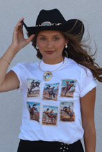 Load image into Gallery viewer, VINTAGE RODEO STAMP TEE | WHITE