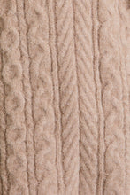 Load image into Gallery viewer, AURORA CABLE KNIT SWEATER TOP | TAUPE
