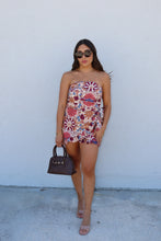 Load image into Gallery viewer, CLARA FLORAL ROMPER | CREAM &amp; WINE