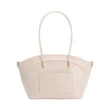 Load image into Gallery viewer, HAZEL VEGAN LEATHER TOTE BAG | IVORY