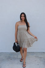 Load image into Gallery viewer, DELAINE SMOCKED MINI DRESS