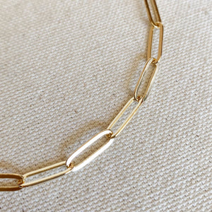CLASSIC PAPERCLIP CHAIN ANKLET | GOLD FILLED