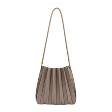 Load image into Gallery viewer, CARRIE PLEATED SHOULDER BAG | MUSHROOM