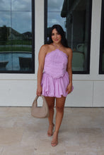 Load image into Gallery viewer, POSITANO EMBROIDERED HALTER SKIRT SET | LAVENDER
