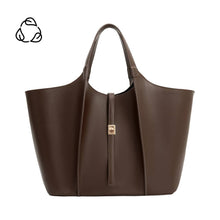Load image into Gallery viewer, MALIA RECYLED VEGAN TOTE BAG | ESPRESSO