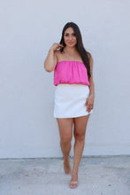 Load image into Gallery viewer, AMANZA STRAPLESS BUBBLE TOP | FUCHSIA