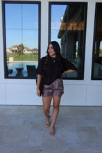 Load image into Gallery viewer, AUTUMN CREW NECK BOXY SWEATER TOP | BROWN