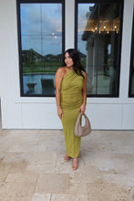 Load image into Gallery viewer, EDEN ASYMMETRIC MAXI DRESS | PISTACHIO