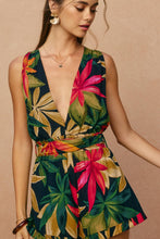 Load image into Gallery viewer, LEILANI MIDNIGHT PARADISE RUFFLED ROMPER