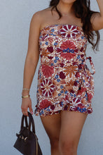 Load image into Gallery viewer, CLARA FLORAL ROMPER | CREAM &amp; WINE