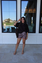 Load image into Gallery viewer, AUTUMN CREW NECK BOXY SWEATER TOP | BROWN