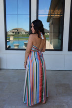 Load image into Gallery viewer, SUMMER STRIPES HALTER MAXI DRESS | MULTI