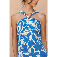 Load image into Gallery viewer, MIKA PALMS HALTER MINI DRESS