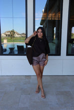 Load image into Gallery viewer, AUTUMN CREW NECK BOXY SWEATER TOP | BROWN