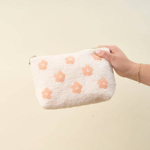 FLOWER TEDDY POUCH | PEACHY