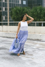 Load image into Gallery viewer, PERI TIERED MAXI SKIRT | PERIWINKLE